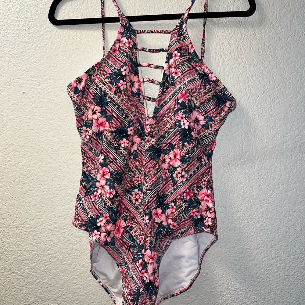 Floral Strappy One-Piece Swimsuit